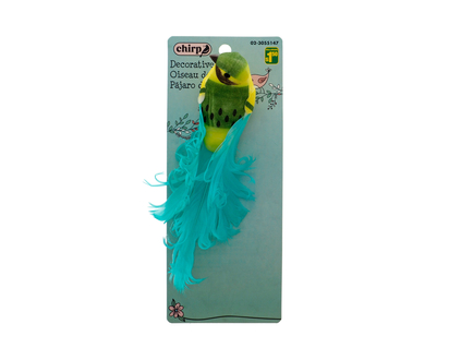 Decorative Bird With Clip On Wire