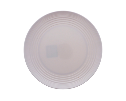 6.25" White MelaWare Bowl with Horz Ribs - 10.5"
