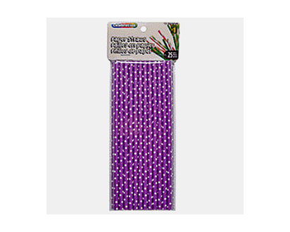 Printed Paper Straw 4 Layers, 25 Pack - 25ct