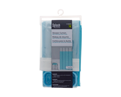 Shower Curtain and Hooks (Assorted) - 72X70"