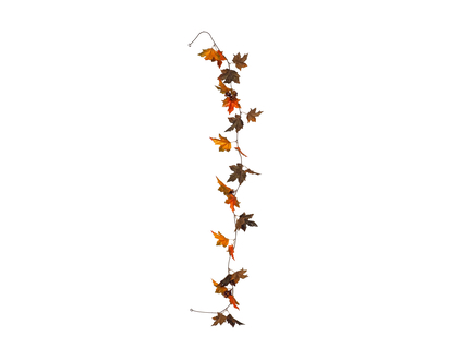 THANKSGIVING maple /Oak Leaf Garland - 5'