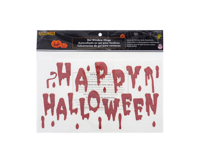 Halloween scripted gel cling - 3mm