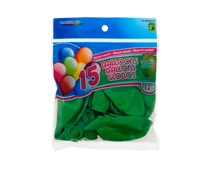 Ballons - Vert 20 mcx/12" - 12po
