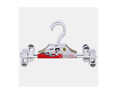 Plastic Hangers with Clips, 2 Pack - 2Pk