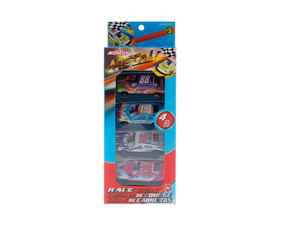 Mini Printed Metal Car 4un - 4Pk