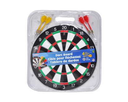 Dart Board W/4 Darts - 12"