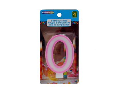 Large Birthday Candle #0 - 5.2cmx7.6cm