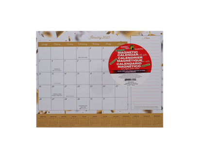 Monthly Magnetic Calendar W/Notes - 11"X8.5"