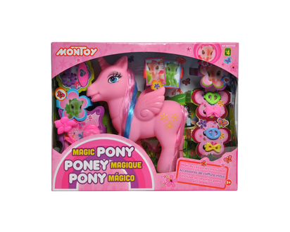 Cute Pony W/Hair Decor Accessories
