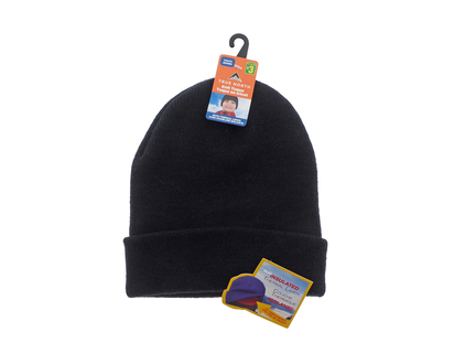 Boys Knitted Hot Hat with Cuff - 19 cm x 9.5 cm