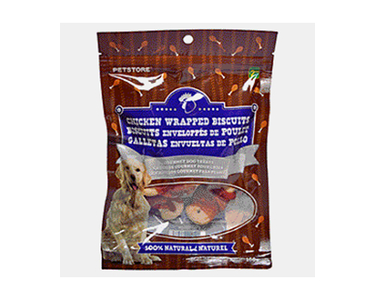 Dog Biscuit Wrapped With Chicken - 100g