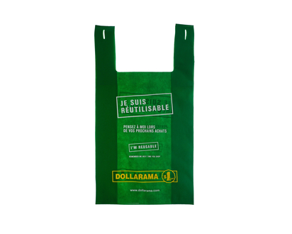 Grand sac eco dollarama pour client qc - Grand