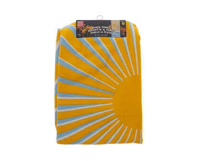 Printed Polyester Beach Towel - 70 x 150 cm