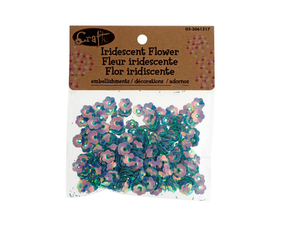 Iridescent Flower Craft Embellishments