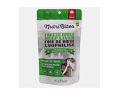 NUTRIBITES FreezeDried BeefLiver Treats - 45g