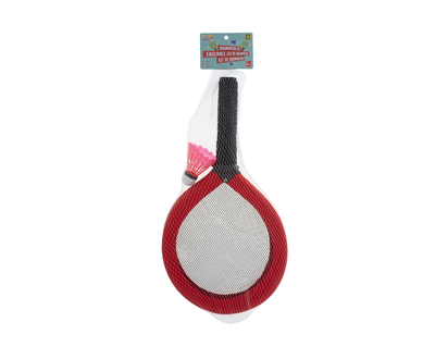 Raquettes badminton a/volant plast., 2pc - Pqt 2