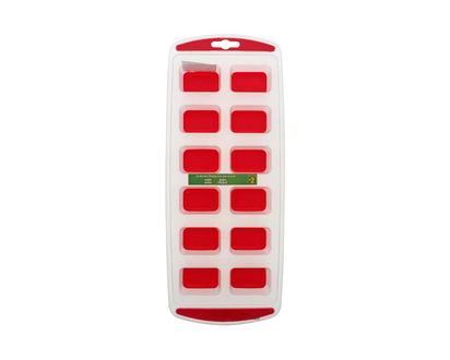 Ice Cube Tray, 12 Cubes, Assorted - 34.3cmx14.3cmx3.7cm