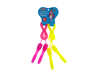 Matte Neon Plastic Jumping Rope, 2pc - 2 Pk / 7 Feet