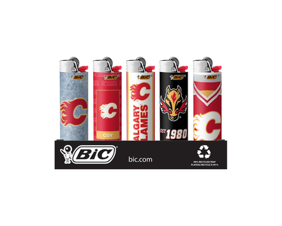 Bic Nhl Lighters Calgary Flames - 1.46cmx2.525cmx8.185cm