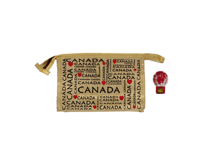 Canada Souvenir Metallic Pouch