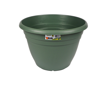 Large Round Plastic Flower Pot - 16"x11"