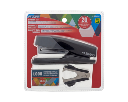 Stapler +  Remover Staples Set - 1000 Staple