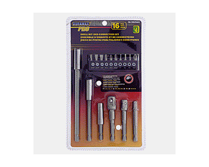 Bits and Connectors Set, 16 Pack - 16pcs