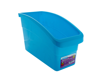 Plastic Magazine Holder Assorted Colours - 12.25" X 5.75" X 7.625"