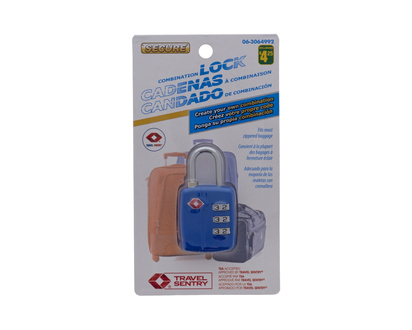 3-Digit Dial Combination Lock - 6 X 3 X 1CM