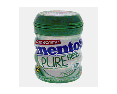 MENTOS Pure Fresh Spearmint Gum Bottle - 30ct