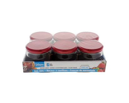 Jam Jars, 8(6) Pack - 200ml