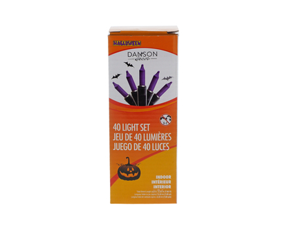 Halloween-Assorted Indoor Light Set - 40ct