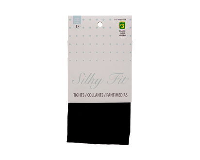 Ladies Black Opaque Tights - Size D - D