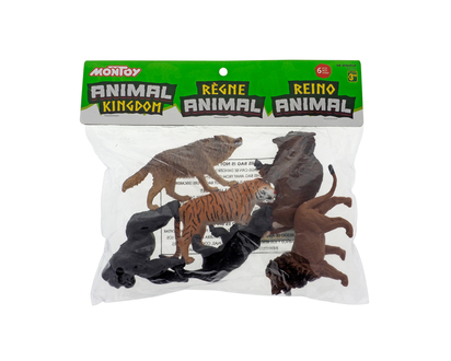 Plastic Animal In PVC Bag 6un - 6 pk