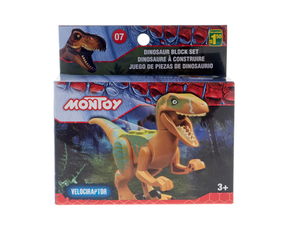 Assorted Plastic Dinosaur Block