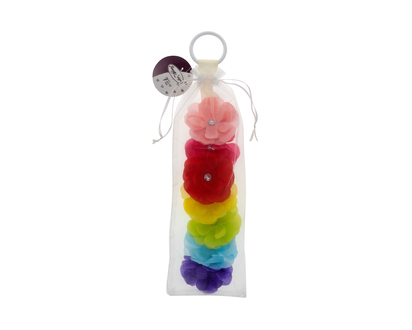 Fleur ou boucle pour cheveux, 7pc - 7 mcx