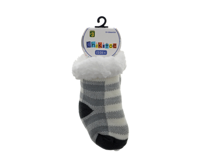 Chaussettes doublées en sherpa p/enfants - 12-24m