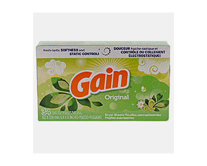 Original Gain Dryer Sheets, 34 Pack - 16.2cmx22.8cm