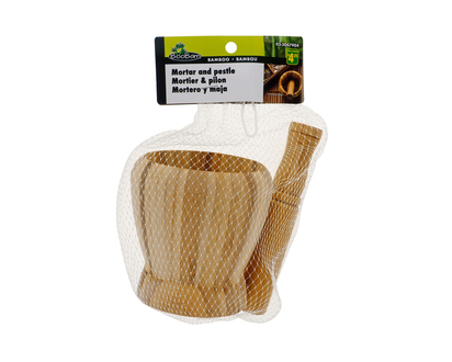 Bamboo Mortar And Pestle Set - Assorted