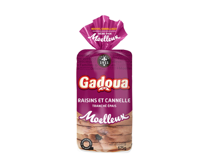 GADOUA Raisin Cinnamon Bread - 675g