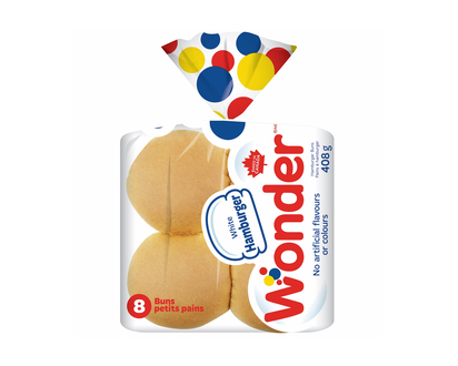 Wonder White Hamburger Buns - 8 ct/408 g