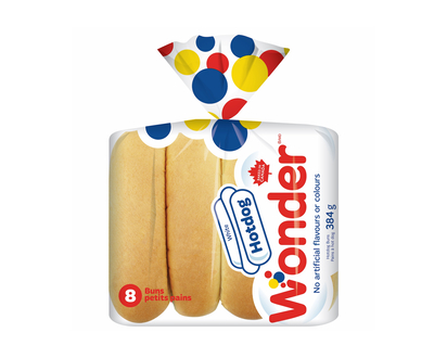 Wonder White Hot Dog Bread - 8 ct/384 g