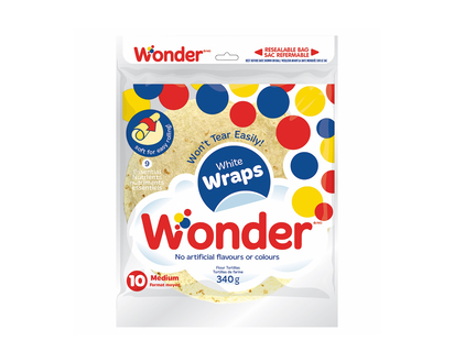 Wonder Tortilla Wraps, 10PC - 7" /340g