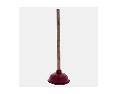 Long Wood Handle Toilet Plunger