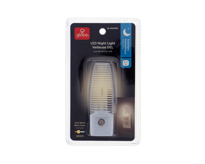 LED Power Outlet Night Light with Sensor - 60 HZ