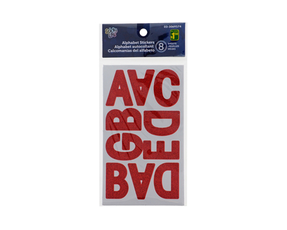 Alphabet Letter Stickers, 8pc - 8 Sheets/1-1/2"
