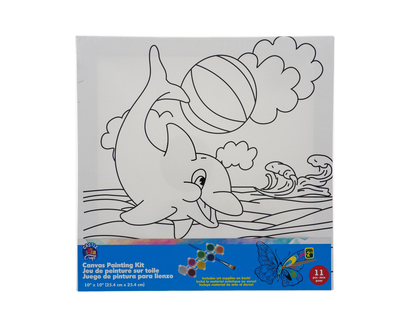 Canvas Painting Kit, 11 Pack - 10"x10"