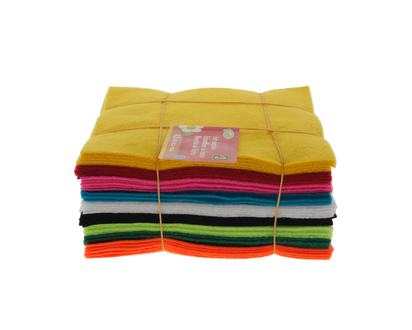 40pc Colourful Felt Swatches - 36pk