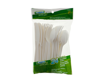 Assorted Ecolo Cutlery, 24 Pack - 24pk