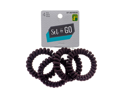 Twist Hair Ties, 4pc - 4Pk